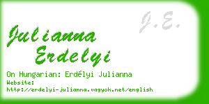 julianna erdelyi business card